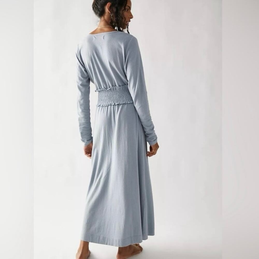 Free People Sky Blue Midi Dress - Picture 3 of 10